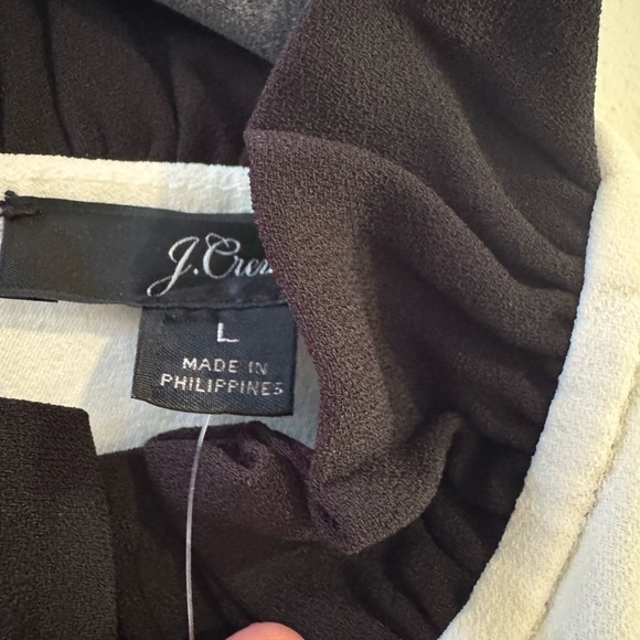 J Crew Ruffle Collar Top in 365 crepe (NWT) - Picture 6 of 6